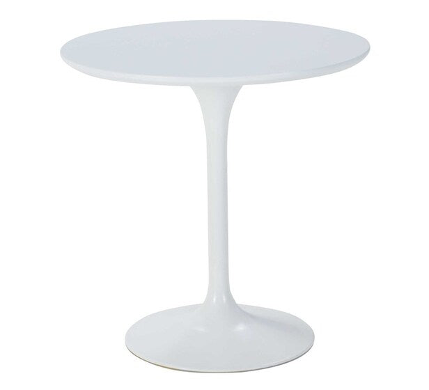 ASSEMBLED REPLICA TULIP SIDE TABLE WHITE