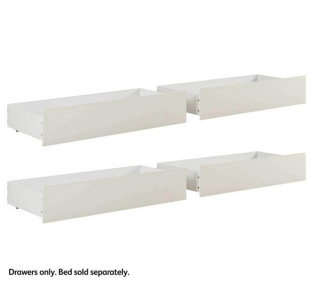 COMO DRAWER PACK QUEEN WHITE (4 PC)