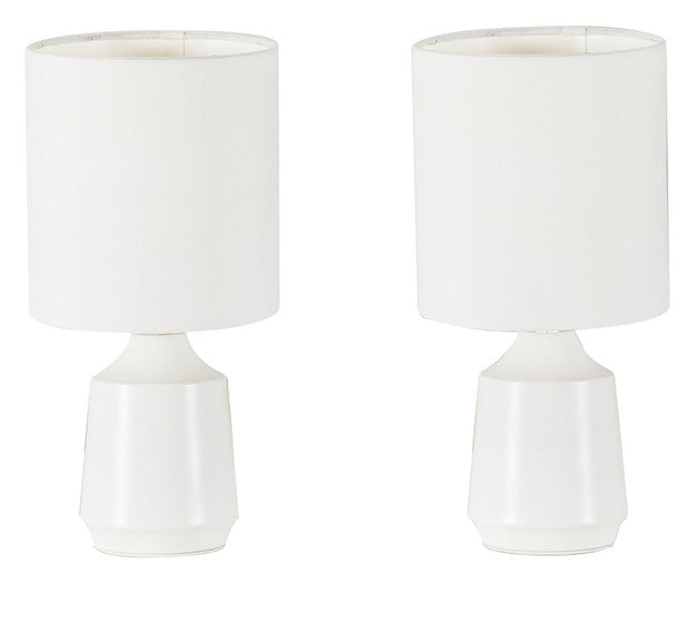 PARNELL TABLE LAMP WHITE (2 PACK)